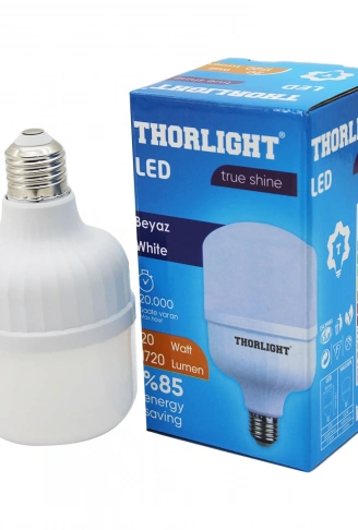 THORLIGHT 20W E27 TORCH T-SHAPE BEYAZ LED AMPUL T-20B (4940)