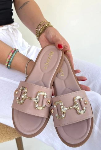 Toha Pudra Cilt Tokalı Terlik