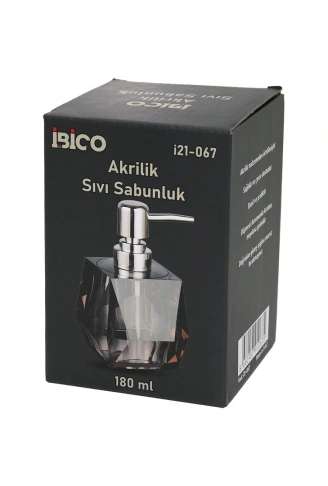TOMBUL KARE - PRİZMA  ŞEFFAF - RENKLİ   AKRİLİK - MİKA KRİSTAL  SIVI SABUNLUK  180ML (4940)