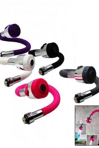 TOPAÇ SİLİKON RENKLİ KUBAR YAYLI BORU MUTFAK BATARYA UCU POŞETLİ (4940)