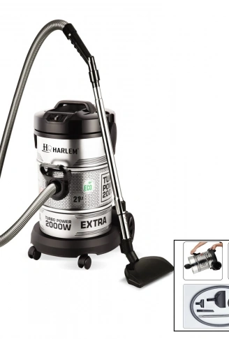 TORBASIZ - KURU VAKUMLU - METAL KASA ELEKTRİKLİ SÜPÜRGE 21LT - 2850W HSV-622DVC (4940)