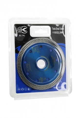 TURBO  ELMAS   MERMER  KESİCİ DİSK  115MMX22.2MM   İNCE HASSAS  TESTERE 1.2MM (4940)