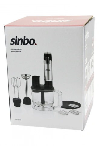 TURBO MULTİ BLENDER SETİ DOĞRAYICI- MİKSER- BLENDER RENDE DİLİM DİSKLERİ 300W 2LT HAZNE SHB-3186 (4940)