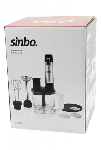 TURBO MULTİ BLENDER SETİ DOĞRAYICI- MİKSER- BLENDER RENDE DİLİM DİSKLERİ 300W 2LT HAZNE SHB-3186 (4940)