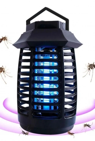 Tutma ve Asma Saplı Ledli Sinek Makinası 2W Sinek Öldürücü UV Mor Işıklı Aparat (4940)