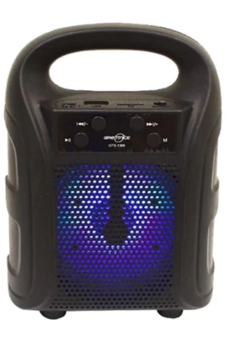 Tutmalı Mini Hoparlör Işıklı Taşınabilir Bluetooth Wireless Radyolu Sd Kart ve USB Girişli Hoparlör (4940)