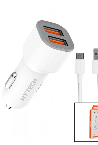 TYPE-C - KABLOLU  OTO - ARAÇ ÇAKMAKLIK ŞARJ BAŞLIK SET  15.5W - 1MT KABLO  HY-X46 (4940)