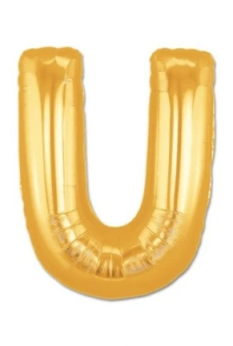 U Harf Folyo Balon Altın Renk  40 inç (4940)