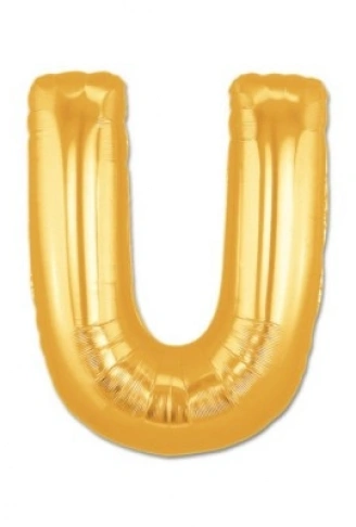 U Harf Folyo Balon Altın Renk  40 inç (4940)