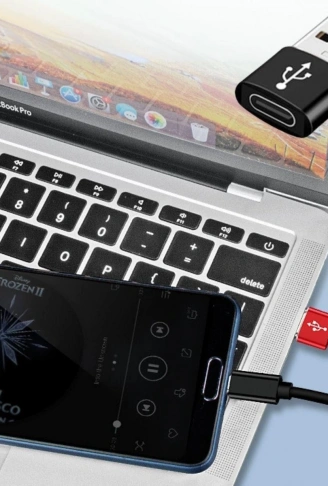 USB'den TYPE-C 'ye Dönüştürücü Adaptör Veri Aktarımı Sağlayıcı Şarj Data Çevirici (4940)