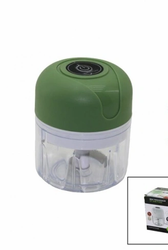 USB MİNİ FOOD PROCESSOR USB ŞARJLI MİNİ 3 BIÇAK BLENDER RONDO DOĞRAYICI 250ML - 45W (4940)