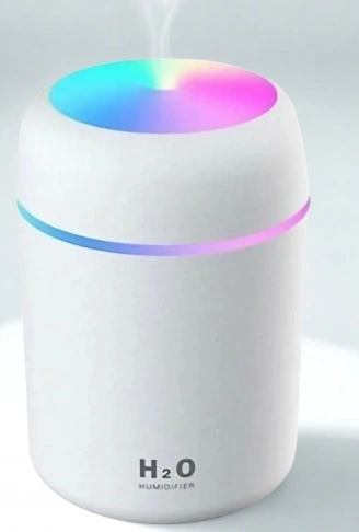 Usb Rengarenk Işıklı 300 ml Ulrasonik Hava Nemlendirici Buhar Makinesi Ve Hava Aroma Difüzörü (4940)