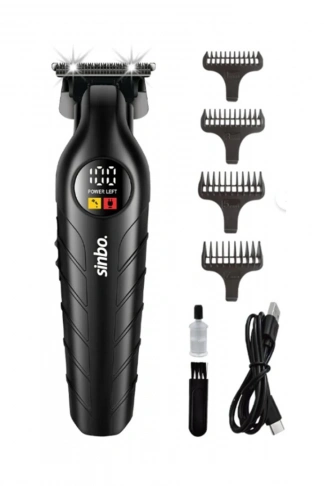 USB ŞARJLI - LCD GÖSTERGELİ SAÇ - SAKAL KESME TRAŞ MAKİNESİ  PLASTİK GÖVDE SHC-1909 (4940)