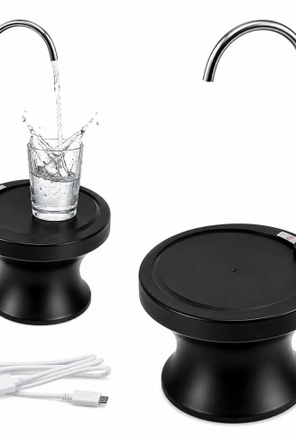 USB ŞARJLI - OTOMATİK DAMACANA SU POMPASI - STAND 360° BAŞLIK NRX-4337 (4940)
