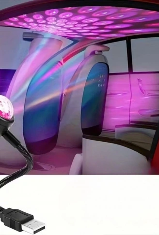 USB Sese Duyarlı 8 Farklı Mod Işıklı LED Atmosfer Işığı – Ambiyans Aydınlatması (4940)