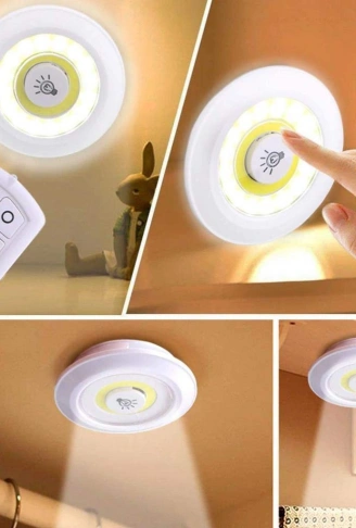 Uzaktan Kumandalı Yapışkanlı Led Spot Lamba (4940)