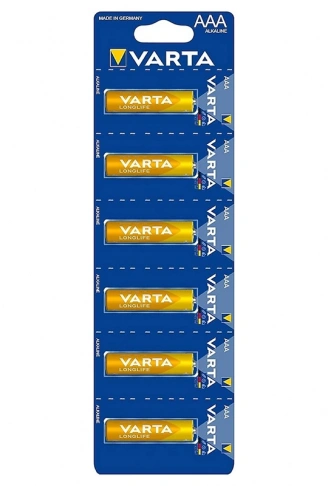 VARTA LONGLIFE ALKALİN AAA İNCE KALEM PİL 6LI PAKET (4940)