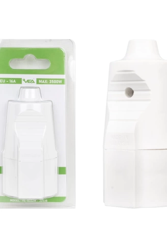 VE-B222W A CLASS BLİSTERLİ TOPRAKLI DİŞİ FİŞ (MADE IN MALAYSIA) (4940)