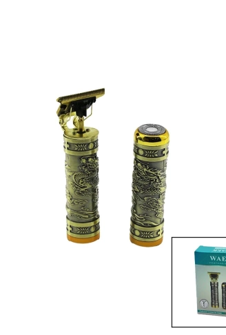 WAER WA-2074 X7 2Lİ SET SAÇ SAKAL KESME TRAŞ MAKİNESİ - TÜY ALMABASKILI METAL GÖVDET BIÇAKUSB ŞARJLI (4940)