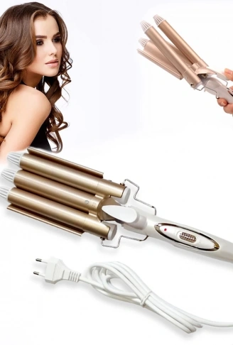 Wag Su Dalgası Saç Maşası 220 Derece 25 Mm Kalın Bukle (4940)