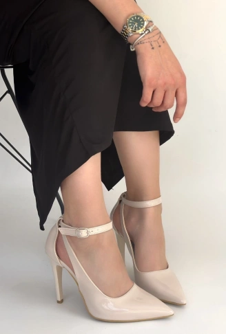 Wenni Bej Rugan Stiletto Ayakkabı