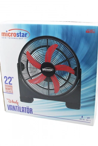 WİNDY 22 İNÇ = 55CM FAN VANTİLATÖR 2İN1=MASA ALTI - DUVARA MONTE 180 DERECE 3-KADEME HIZ 5-PLS.KANAT HC-1045 (4940)