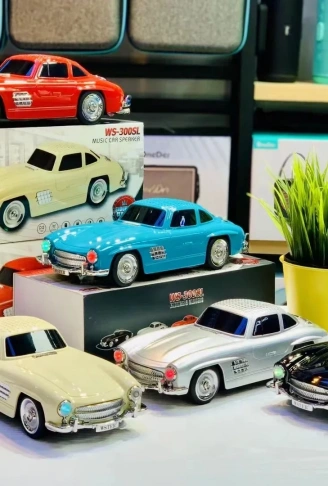 WS-300SL Klasik Benz Model 10W Bluetooth Hoparlör Fm Radyo USB (4940)