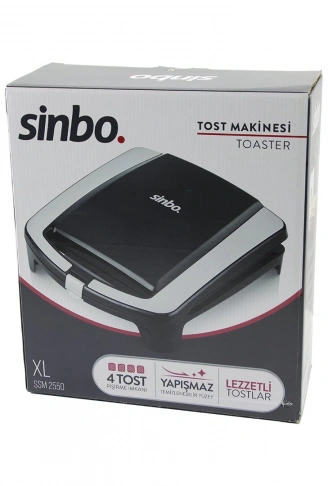 XL  ELEKTRİKLİ TOST MAKİNESİ   4 TOST   YAPIŞMAZ YÜZEY   1500W  SSM-2550 (4940)