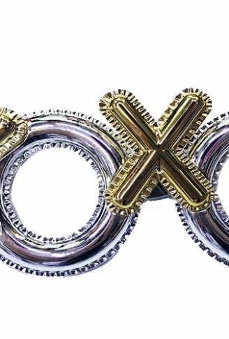 Xoxo Yazılı Yılbaşı Partisi Gözlüğü Gümüş Renk (4940)