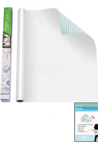 YAPIŞKANLI BEYAZ TAHTA PVC FOLYO STİCKER - KALEM 60X200CM (4940)