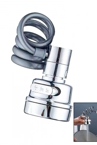 YAYLI HORTUMLU - KADEMELİ KROM TEK BAŞLIK KUBAR - BATARYA UCU (4940)