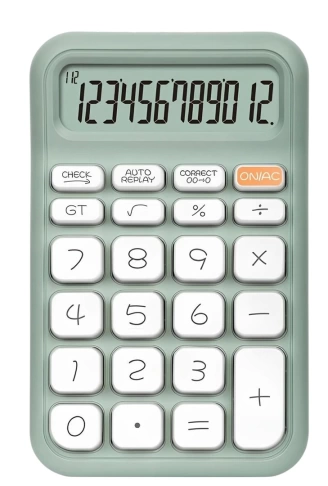 YEŞİL 12 HANELİ HESAP MAKİNESİ (4940)
