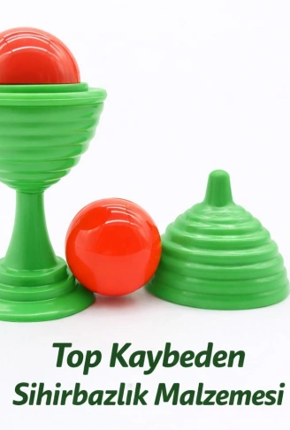 Yeşil Renk Sihirli Kupa Top Kaybetme Oyunu 7 cm (4940)