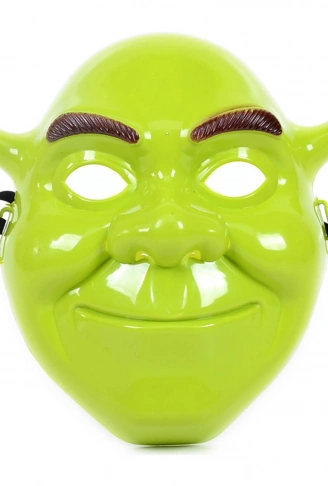 Yeşil Shrek Maskesi 21x25 cm (4940)