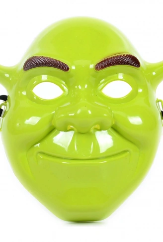 Yeşil Shrek Maskesi 21x25 cm (4940)