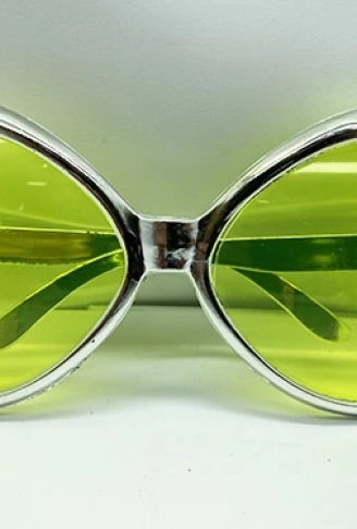 Yeşilçam Temalı Parti Gözlüğü Gümüş Renk 7x16 cm (4940)