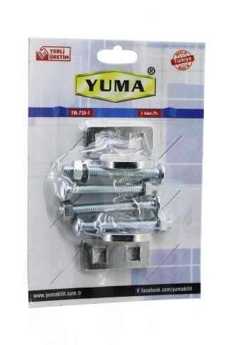 YUMA YM-730-1 KAPI EMNİYET REZESİ  ASMA KİLİT TAKILABİLİR MENTEŞE (4940)