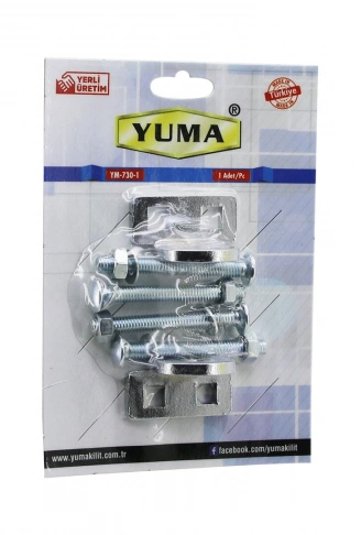 YUMA YM-730-1 KAPI EMNİYET REZESİ  ASMA KİLİT TAKILABİLİR MENTEŞE (4940)