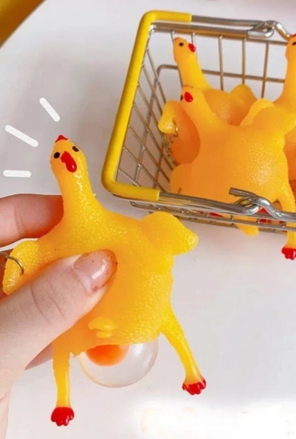 Yumurtlayan Eğlenceli Tavuk Anahtarlık (4940)