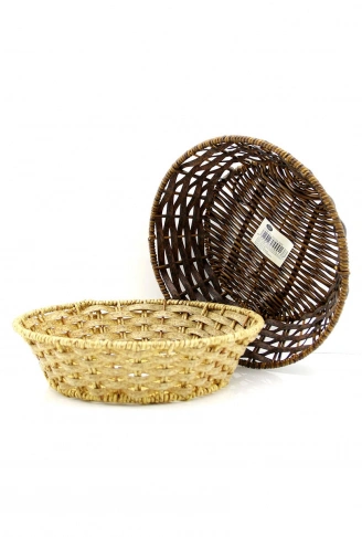 YUVARLAK AHŞAP EKMEK SEPET (4940)