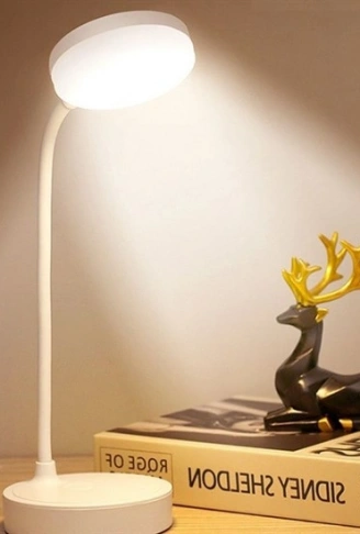 Yuvarlak USBli Dokunmatik 3 Kademeli 360 Derece  Özel Göz Korumalı Led Lityum Masa Lambası (4940)