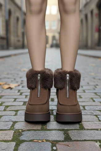 Zinya Kahverengi Süet Bot