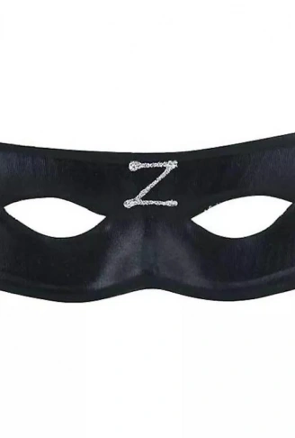 Zorro Maskesi Arkadan Lastikli Z Baskılı (4940)