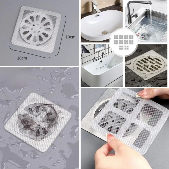 10'lu Banyo ve Mıutfak Lavabo Koku Önleyici ve Haşere Böcek Önleyici Gider Filtresi (4940)