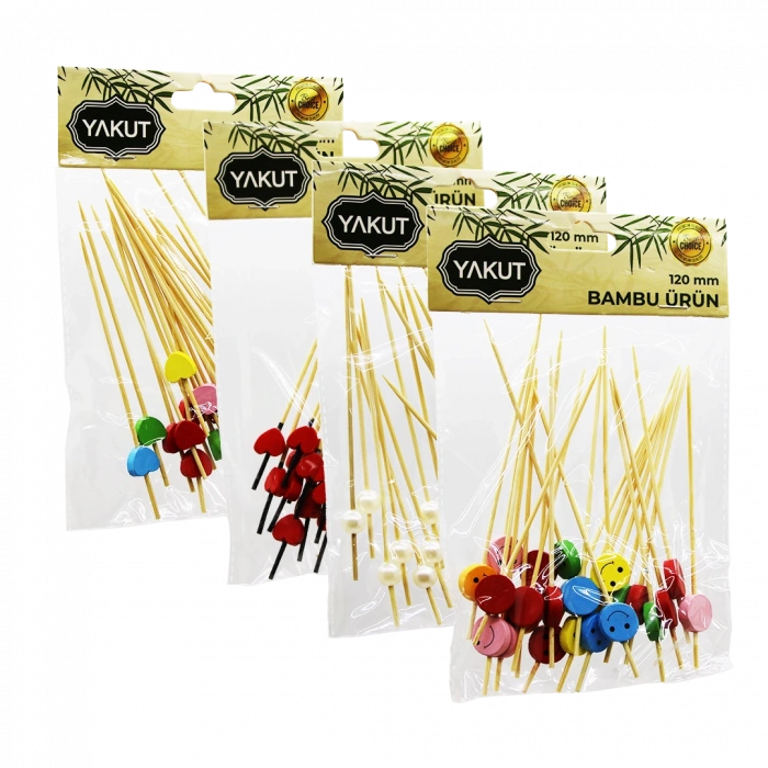 20 PARÇA BAMBU KOKTEYL KÜRDAN 120MM (4940)