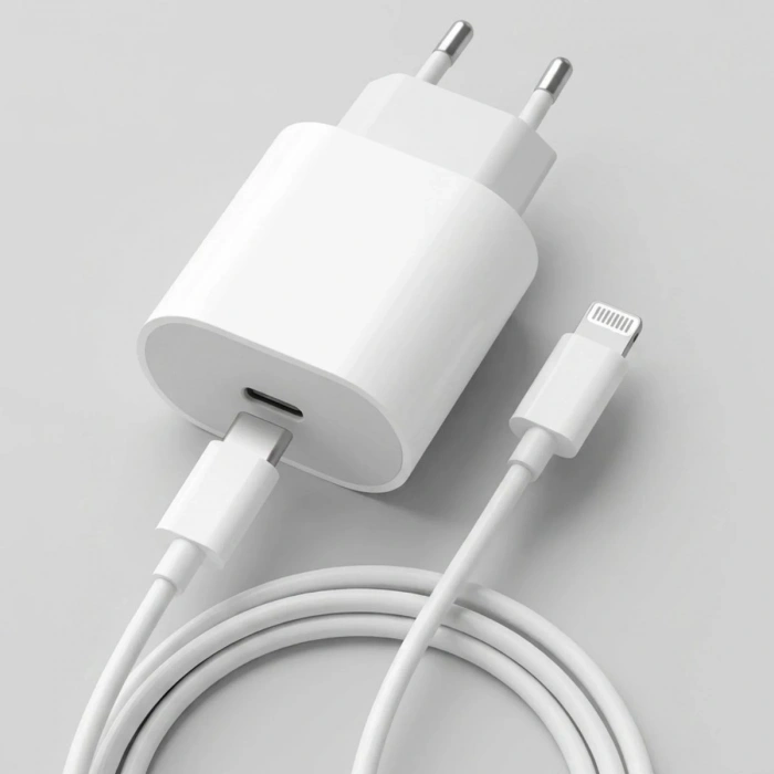 20W Hızlı Şarj Adaptörü USB-C to Lightning Kablolu – PD Destekli Süper Hızlı Şarj Cihazı (4940)