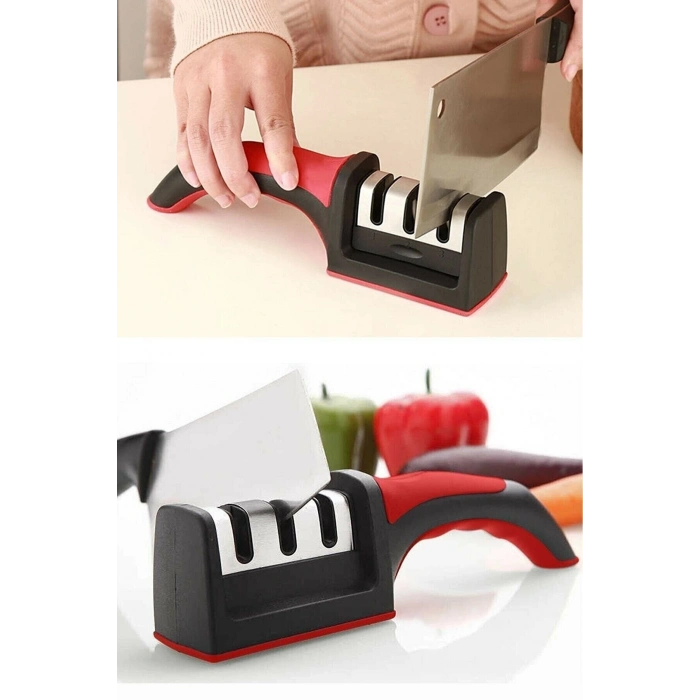 3 Aşamalı Bıçak Makas Bileyici Keskinleştirme Aleti (4940)