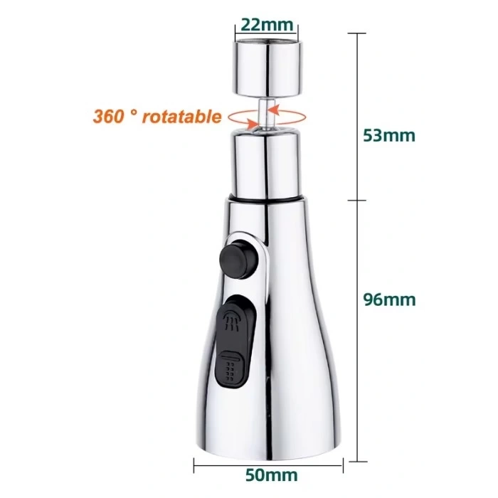 3 Fonksiyonlu Metalik Musluk Başlığı (4940)