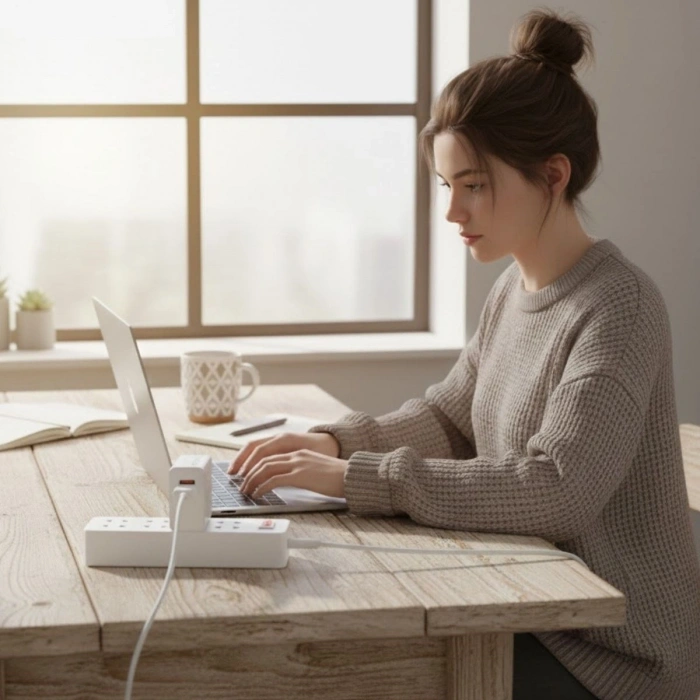 33W Hızlı Şarj Adaptörü – Type-C Kablolu, USB Çıkışlı, Akıllı Şarj Destekli Duvar Tipi Şarj Cihazı (4940)