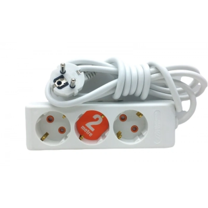 3LÜ 2MT.UZATMA KABLO GRUP PRİZ (4940)